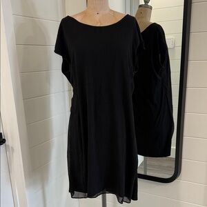 The White Company Elegant Black Midi Dress